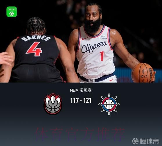 快船121-117加时逆转猛龙 哈登31+10巴恩斯空砍24+7+6 快船121-117加时逆转猛龙 哈登31+10巴恩斯空砍24+7+6
